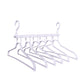2-SET Space-Saving 6-in-1 Foldable Hanger Set Multi-Functional Closet Organizer Clothes Drying Rack with Pant Clips (White & White Clip Upgrade Edition) Ideal for Homes and Dorm Rooms