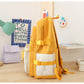 5 Piece Aesthetic School Backpack Set Blue Oxford Fabric Fits 14 Inch Laptop