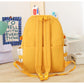 5 Piece Aesthetic School Backpack Set Blue Oxford Fabric Fits 14 Inch Laptop