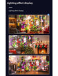 Black Christmas LED Projector Light Portable USB Holiday Atmosphere Lamp with 360 Degree Rotating Stand for Indoor Home and Party Decoration Santa Snowman Patterns