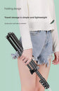 1.7m Black Tripod Stand with Phone Holder Adjustable Floor Stand for Live Streaming Vlogging Overhead Video Recording Makeup Kit with Carry Bag