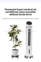 Black Round Adjustable Plant Pot Caddy Stand with Wheels Heavy Duty Rolling Gas Cylinder Tray Dolly for Indoor Outdoor Patio