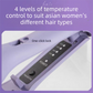 32mm French Style Hair Waver Curler Mermaid Waves Iron V-Shape Barrel Negative Ion Fast Heating Styling Tool Purple AU Plug