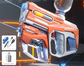 2-in-1 Electric Water Gun Automatic Squirt Blaster Set Detachable Mini Pistol High Capacity Summer Pool Toy Orange White