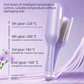 32mm French Style Deep V Hair Waver Mermaid Curls Iron Fast Heating Ceramic Styling Tool for Big Waves Purple AU Plug