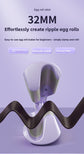 32mm French Style Deep V Hair Waver Mermaid Curls Iron Fast Heating Ceramic Styling Tool for Big Waves Purple AU Plug
