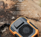 Portable Waist Clip Fan 6000mAh Rechargeable Personal Air Conditioner with Power Bank Function Heavy Duty Wearable Belt Fan for Tradies Camping and Outdoor Work Orange
