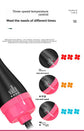 3-in-1 Hot Air Brush & Volumiser Hair Dryer Styler 1000W Ceramic Negative Ion Blowout Brush for Straightening and Curling Black AU Plug