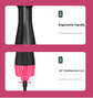 3-in-1 Hot Air Brush & Volumiser Hair Dryer Styler 1000W Ceramic Negative Ion Blowout Brush for Straightening and Curling Purple AU Plug