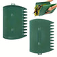 Pair of Horticultural Leaf Rake Hand Tools Set Large Plastic Claw Grabber Ideal for Collecting Yard Debris, Grass Clippings, and Scraps Army green