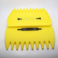 Pair of Horticultural Leaf Rake Hand Tools Set Large Plastic Claw Grabber Ideal for Collecting Yard Debris, Grass Clippings, and Scraps Yellow