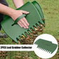 Pair of Horticultural Leaf Rake Hand Tools Set Large Plastic Claw Grabber Ideal for Collecting Yard Debris, Grass Clippings, and Scraps Light green