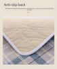 Washable Incontinence Bed Pad 100x150cm Reusable Waterproof Mattress Protector with Non-Slip Backing 4-Layer Absorbent Underpad for Elderly and Adults Medium blue
