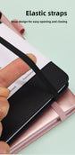 Rose Gold Password Book with Alphabetical Tabs B6 Hardcover Internet Address Logbook & Password Organizer with Pen Loop Elastic Band and Inner Pocket