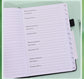 Black Password Book with Alphabetical Tabs B6 Hardcover Internet Address Logbook & Password Organizer with Pen Loop Elastic Band and Inner Pocket