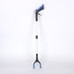 Blue and Black Handle Foldable Grabber Reacher Tool - 83cm Aluminium Litter Picker with Magnetic Tip - Lightweight Mobility Aid for Garden & Home Rubbish Cleanup