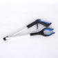 Orange and Black Handle Foldable Grabber Reacher Tool - 83cm Aluminium Litter Picker with Magnetic Tip - Lightweight Mobility Aid for Garden & Home Rubbish Cleanup