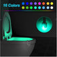 Motion Sensor Toilet Night Light 16 LED Colours - Bathroom Bowl Lamp with UV Sanitiser or Aromatherapy Options - Smart Home Gadget for Potty Training and Night Safety