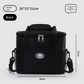 Insulated Lunch Bag Thermal Cooler Tote with Adjustable Shoulder Strap Waterproof Lining for Work School & Picnics Black Small