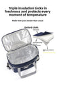 Large Insulated Cooler Bag Thermal Lunch Tote 16L Capacity with Adjustable Shoulder Strap for Picnics Camping & Work Pink