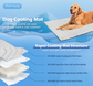 2 Pack Large Dog Cooling Mat 122x71cm - Reversible Self Cooling & Warm Pet Bed Pad - Granny Grey & Light Green Crate Liner for Big Breeds up to 35kg