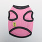 2 Pack Cotton "Security" Dog Vest Size M - Breathable Summer Tank Top - Black with Yellow Trim & Pink with Black Trim for Small Pets