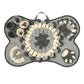 Interactive Dog Snuffle Mat Bone Shape Grey 64x43cm - Slow Feeder & Foraging Puzzle Toy - Washable Fleece Nosework Pad for Anxiety Relief & Mental Stimulation