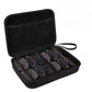 Portable 7-Slot Sunglasses Organiser Case Hard Shell EVA Storage Box Large Capacity Display Holder for Travel Black