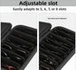 Portable 7-Slot Sunglasses Organiser Case Hard Shell EVA Storage Box Large Capacity Display Holder for Travel Black