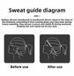2 Pack Sports Headband with Silicone Sweat Guide Non-Slip Moisture Wicking Hair Band for Running Yoga Gym Fitness Quick Dry Breathable (Black & Purple)