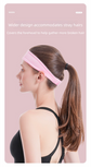 2 Pack Sports Headband with Silicone Sweat Guide Non-Slip Moisture Wicking Hair Band for Running Yoga Gym Fitness Quick Dry Breathable (Blue & Grey)