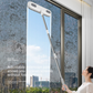 2-in-1 Window Fly Screen Cleaner Brush with Extendable 82cm Stainless Steel Handle and Wall Mount Clip Multifunctional Mesh Cleaning Tool for Wet and Dry Use