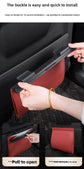 Car Trash Bag Hanging Leather Garbage Bin with Magnetic Closure Waterproof Vehicle Back Seat Organiser Leakproof Waste Storage Pocket Mocha Brown