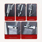 Waterfall Kitchen Tap Extender 360 Swivel Faucet Aerator Attachment 3 Spray Modes High Pressure Splash Proof Sink Nozzle with Universal Adapters Chrome Finish
