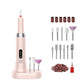 Electric Nail Drill Machine Cordless Portable E-File Kit with Charging Base LED Display 3 Speeds 15000RPM for Gel Polish Acrylic Removal Manicure Pedicure Home Pink