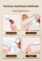 Electric Nail Drill Machine Cordless Portable E-File Kit with Charging Base LED Display 3 Speeds 15000RPM for Gel Polish Acrylic Removal Manicure Pedicure Home Pink