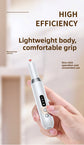 Electric Nail Drill Kit Cordless Portable E-File with Charging Base & LED Display White Gift Set Includes 30 Sanding Bands Nail File Pouch for Gel Acrylic Removal