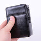PU Leather Cigarette Case with Lighter Holder Hard Shell Storage Pouch Belt Loop Waist Bag for Standard Packs Blue Gift for Men