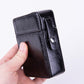 PU Leather Cigarette Case with Lighter Holder Hard Shell Storage Pouch Belt Loop Waist Bag for Standard Packs Deep Coffee Gift for Men
