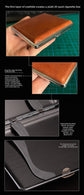 Genuine Leather Cigarette Case Holder 20 Stick Capacity Retro Vintage Style Stainless Steel Frame Pocket Box Mens Gift Dark Green