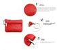 Small Coin Purse Key Ring Wallet Mini Change Pouch Dual Zipper Pocket PU Leather Portable Storage Bag Orange