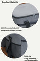 Large 35L Insulated Cooler Bag Soft Sided Leakproof Thermal Tote for Camping Beach Picnic BBQ Heavy Duty Grocery Carrier Grey