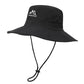 Wide Brim Sun Hat Waterproof UV Protection Boonie Bucket Cap Mesh Breathable for Fishing Hiking Camping Outdoor Black