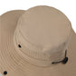 Wide Brim Sun Hat Waterproof UV Protection Boonie Bucket Cap Mesh Breathable for Fishing Hiking Camping Outdoor Black