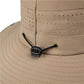 Wide Brim Sun Hat Waterproof UV Protection Boonie Bucket Cap Mesh Breathable for Fishing Hiking Camping Outdoor Black