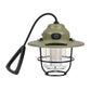 Retro LED Camping Lantern Rechargeable Pinecone Light Dimmable 4 Modes IPX4 Waterproof Hanging Tent Lamp for Outdoor Hiking Fishing Green