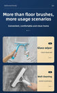 White 3-in-1 Window Squeegee with Built-in Spray Bottle - Dual Sided Sponge Glass Cleaner - Streak Free Tool for Shower Screens, Mirrors & Car Windows