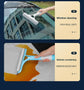 Yellow 3-in-1 Window Squeegee with Built-in Spray Bottle - Dual Sided Sponge Glass Cleaner - Streak Free Tool for Shower Screens, Mirrors & Car Windows