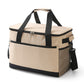 Large 30L Insulated Cooler Bag - Leakproof Thermal Lunch Tote with Shoulder Strap - Heavy Duty Beige Picnic Box for Beach, Camping & Work