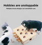 Interactive Wooden Cat Toy Whack-A-Mole Box - Solid Pine Puzzle Game with Pop-Up Plush Mice - Mental Enrichment & Bonding for Indoor Cats